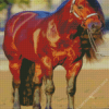 Blood Bay Quarter Horse Diamond Painting