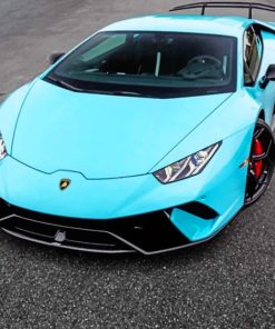 Blue Lamborghini Diamond Painting