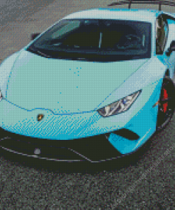 Blue Lamborghini Diamond Painting