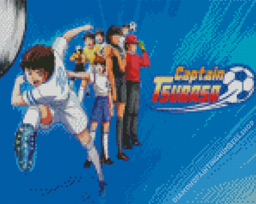 Captain Tsubasa Anime Poster Diamond Painting