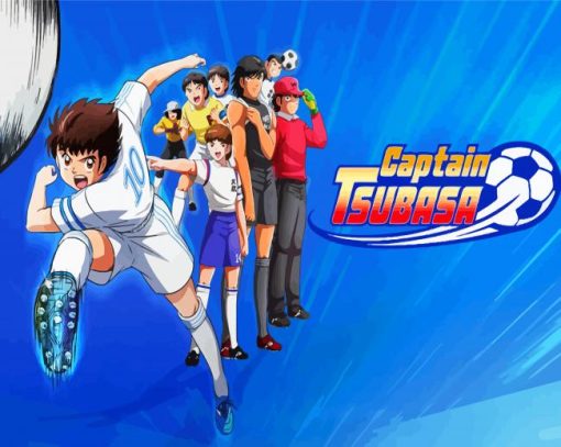 Captain Tsubasa Anime Poster Diamond Painting