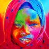 Colorful African Woman Diamond Painting