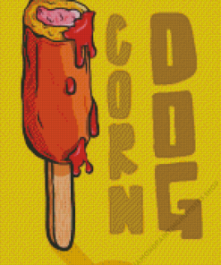 Corn Dog Diamond Painting