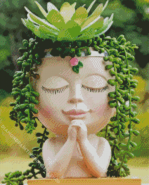 Cute Pot Head Diamond Painting