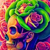 Floral Skull Diamond Painting