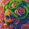 Floral Skull Diamond Painting