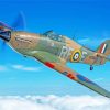 Flying Hurricane Plane Diamond Painting