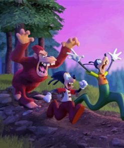 Goofy Movie Characters Art Diamond Painting