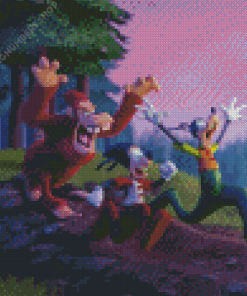 Goofy Movie Characters Art Diamond Painting