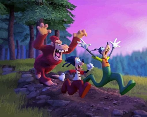 Goofy Movie Characters Art Diamond Painting