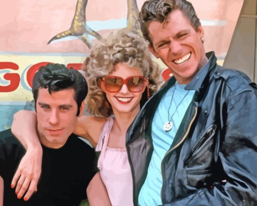 Grease Movie Characters Diamond Painting