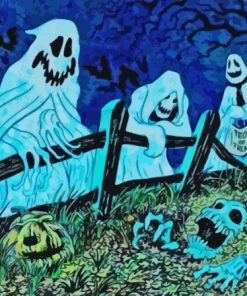 Halloween Ghosts Art Diamond Painting