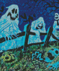 Halloween Ghosts Art Diamond Painting