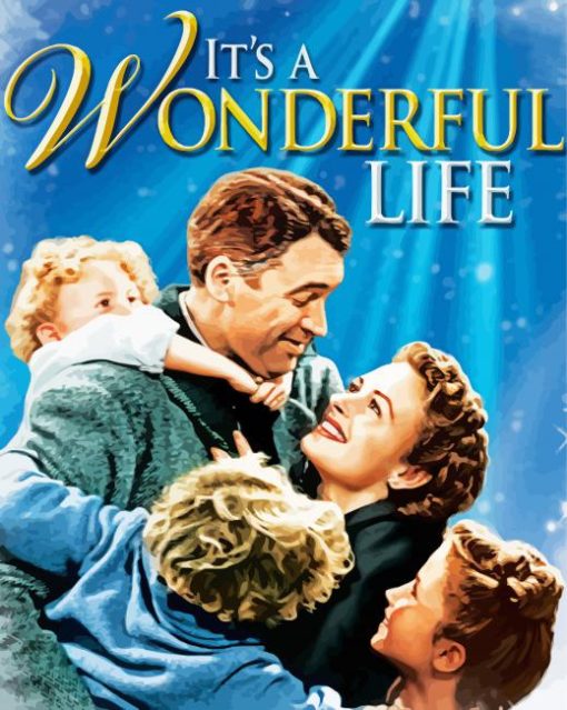 Its A Wonderful Life Film Poster Diamond Painting