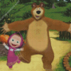 Lovely Masha And The Bear Diamond Painting