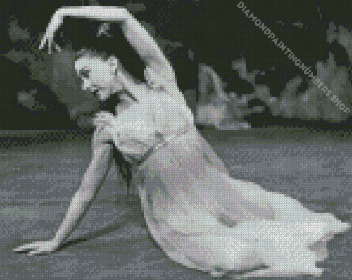 Monochrome Margot Fonteyn Diamond Painting