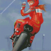 Motorcyclist Girl Diamond Painting