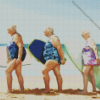 Old Fat Ladies On Beach Diamond Painting