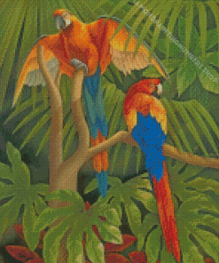 Parrots Diamond Painting