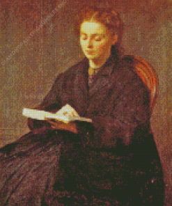 Reading Woman By Fantin Latour Diamond Painting