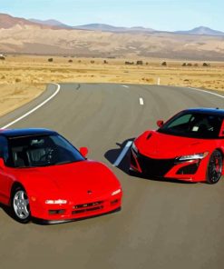 Red Acura NSX Diamond Painting