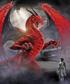 Red Dragon Avatar Diamond Painting