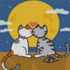 Romantic Cats Diamond Painting