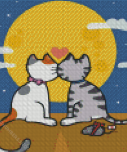 Romantic Cats Diamond Painting