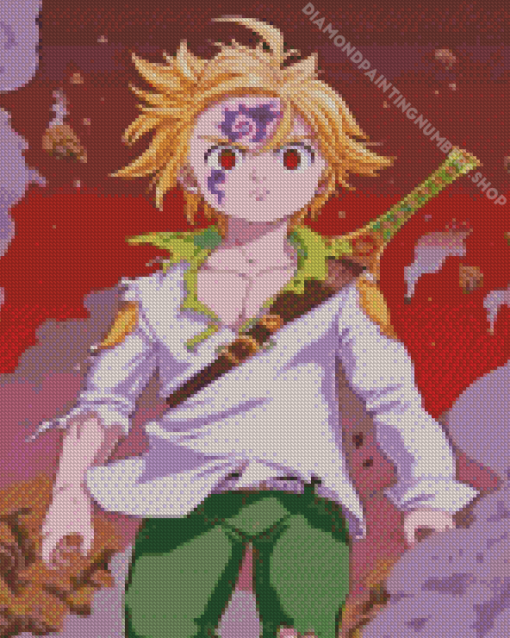 Seven Deadly Sins Meliodas Diamond Painting