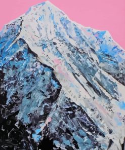 Snowy Vintage Mountain Diamond Painting