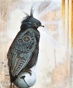 Steampunk Black Bird Art Diamond Painting