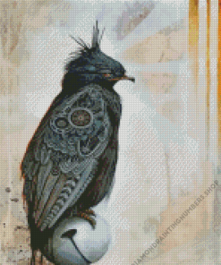 Steampunk Black Bird Art Diamond Painting