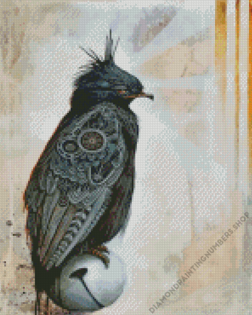 Steampunk Black Bird Art Diamond Painting