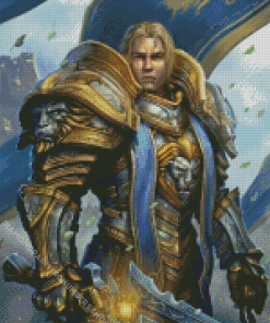 Varian Wrynn World Of Warcraft Diamond Painting