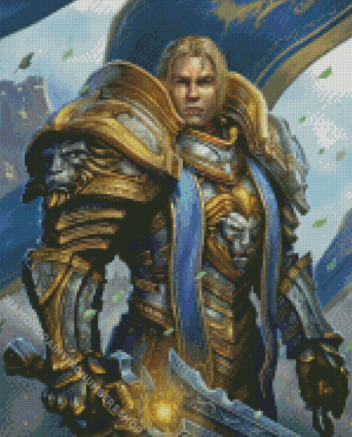 Varian Wrynn World Of Warcraft Diamond Painting