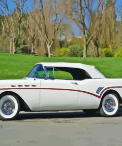 Vintage 1957 Buick Car Diamond Painting