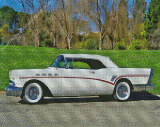 Vintage 1957 Buick Car Diamond Painting