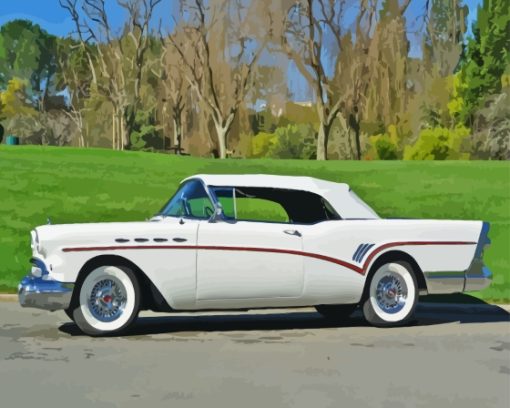 Vintage 1957 Buick Car Diamond Painting