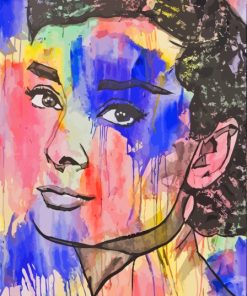 Abstract Audrey Hepburn Art Diamond Painting