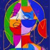 Abstract Geometric Face Diamond Painting