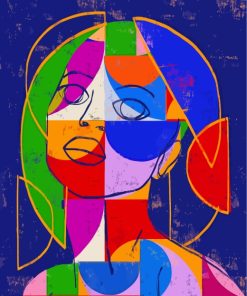 Abstract Geometric Face Diamond Painting