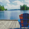 Adirondack Chair By Lake Diamond Painting