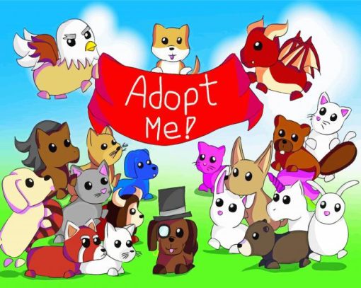 Adopt Me Pets Diamond Painting