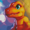 Agumon Anime Character Diamond Painting