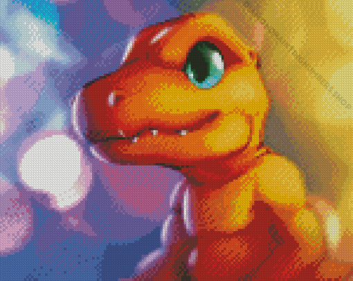 Agumon Anime Character Diamond Painting