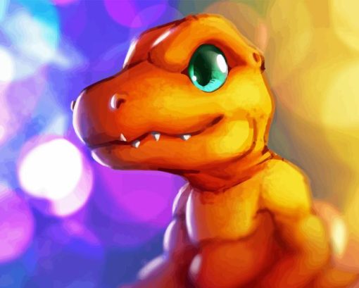 Agumon Anime Character Diamond Painting