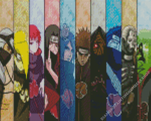 Akatsuki Naruto Members Diamond Painting