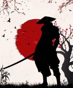 Alone Samurai Silhouette Diamond Painting