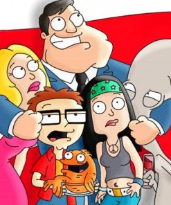 Animated Sitcom American Dad Diamond Painting