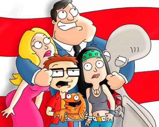 Animated Sitcom American Dad Diamond Painting